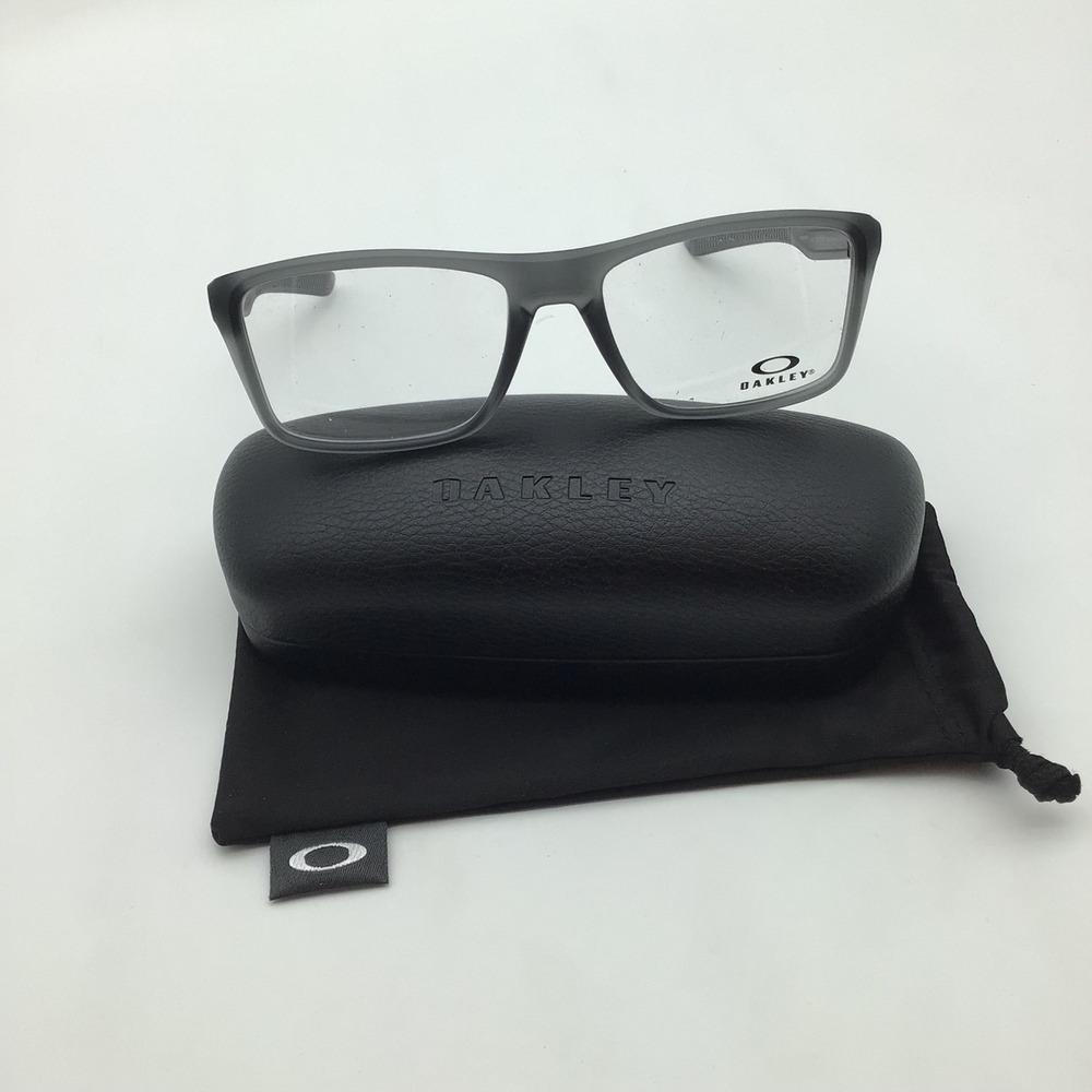 Oakley Rafter Mens Eyeglasses Frames Satin Grey Smoke OX8178-0257 57-18 NEW